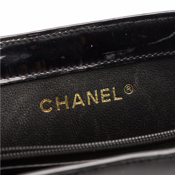 Extremely rare, vintage, black pattern, leather Chanel bag - Picture 4 of 10